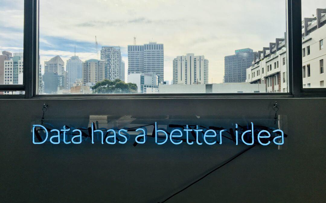 Image shows the words, “Data has a better idea”.